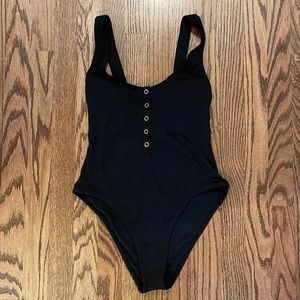 Black one piece swimsuit